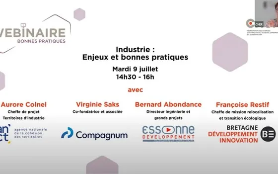 Webinaire Industrie : enjeux et bonnes pratiques